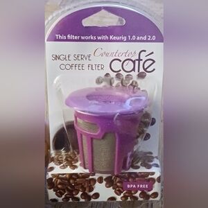 Purple Single Serve Reusable Coffee Filter